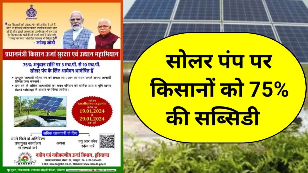 Haryana Solar Water Pumping Scheme 2026